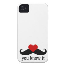 You Know I love Mustaches iPhone Case iPhone 4 Case-Mate Case