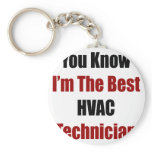 You Know I'm The Best HVAC Technician Keychain