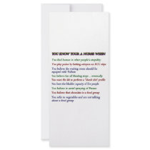 YOU KNOW YOUR A NURSE WHEN rack cards
