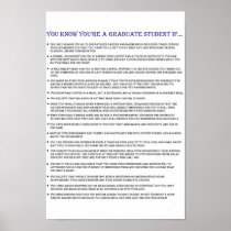 You Know You're a Graduate Student If... Print