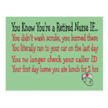 You know you're a RETIRED NURSE IF... Post Cards