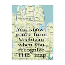 You Know You're From Michigan When You Recognize postcards
