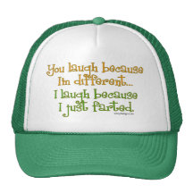 You Laugh Because I'm Different, I Laugh Because I Mesh Hat