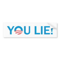 You Lie! AntiObama Bumper Sticker bumper stickers