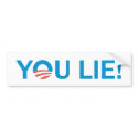 You Lie! AntiObama Bumper Sticker bumper stickers