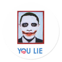 You Lie bumper sticker blue