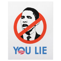 You Lie bumper sticker blue Customized Letterhead