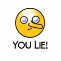 You Lie Emoticon Boys T Shirt