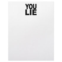 You Lie Letterhead Design