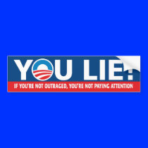 YOU LIE! Nobama Bumper Sticker