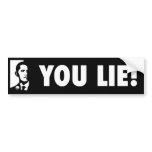 You Lie OBAMA bumper sticker bumper stickers