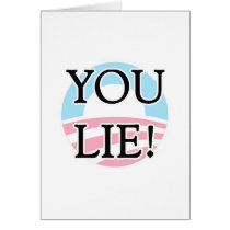 You Lie Obama Greeting Card