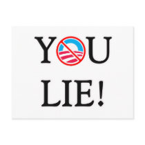 You Lie T Shirt Post Card