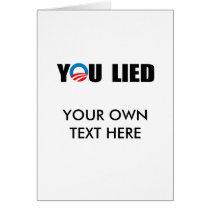 YOU LIED GREETING CARDS