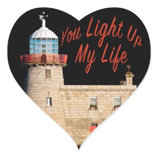 You Light Up My Life Heart Sticker