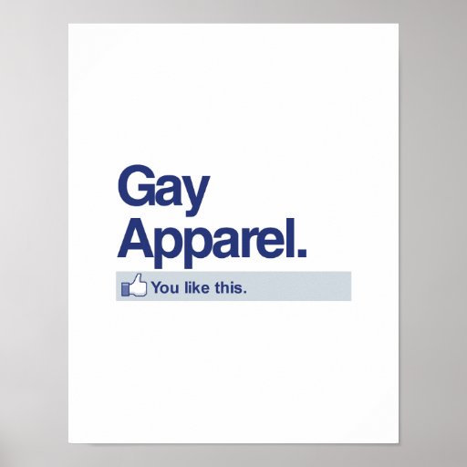 YOU LIKE GAY APPAREL -.png Poster
