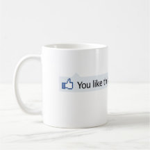 you like this Facebook thumbs up Coffee Mugs