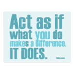 You Make A Difference Motivational Postcard