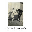 You make me smile valentines day card card