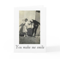 You make me smile valentines day card by amazingvintage You make me smile valentines day card