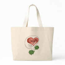 you make my heart canvas bag