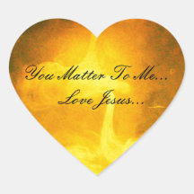 You Matter To Me Heart Stickers