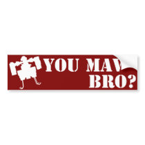 You MAV Bro? Bumper Sticker in Red