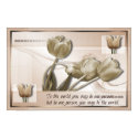 You May Be the World Poster posters