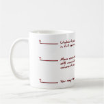 You May Speak Coffee Mug