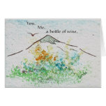 You, me, a bottle of wine