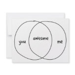 You Me Awesome Venn Diagram Personalized Invite