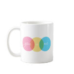 "You & Me" Pastel Neon Graphic Art mugs