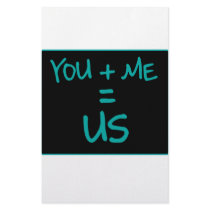 You + Me Customized Stationery