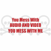 You Mess With Audio and Video You Mess With Me photo sculptures