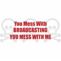 You Mess With Broadcasting You Mess With Me photo sculptures