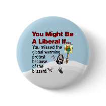 You Missed The Global Warming Protest Pinback Button