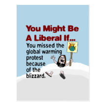 You Missed The Global Warming Protest Postcard