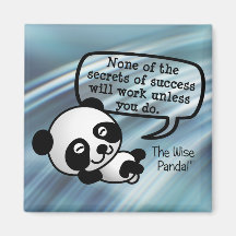 You must work hard for success fridge magnet