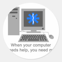You Need Me Round Sticker