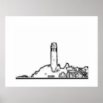 You Paint U Paint San Fran 1986 Telegraph Hill Poster