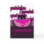 You Passed Congratulations passed driving test cards