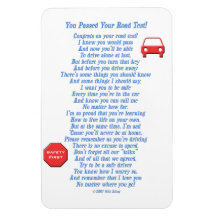 You Passed Road Test Magnets