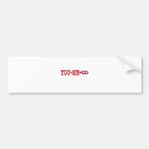 You Plus Me Equals Infinity Bumper Sticker