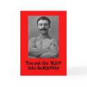 You put the 'MAN' into RoMANtic! Greeting card