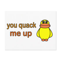 You Quack Me Up postcards