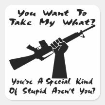 You’re A Special Kind Of Stupid Square Stickers