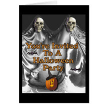 You;re Invited To A Halloween Party Card