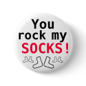 You rock me socks buttons