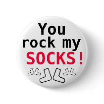 You rock me socks buttons