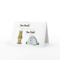 You Rock, You Rule Greeting Card